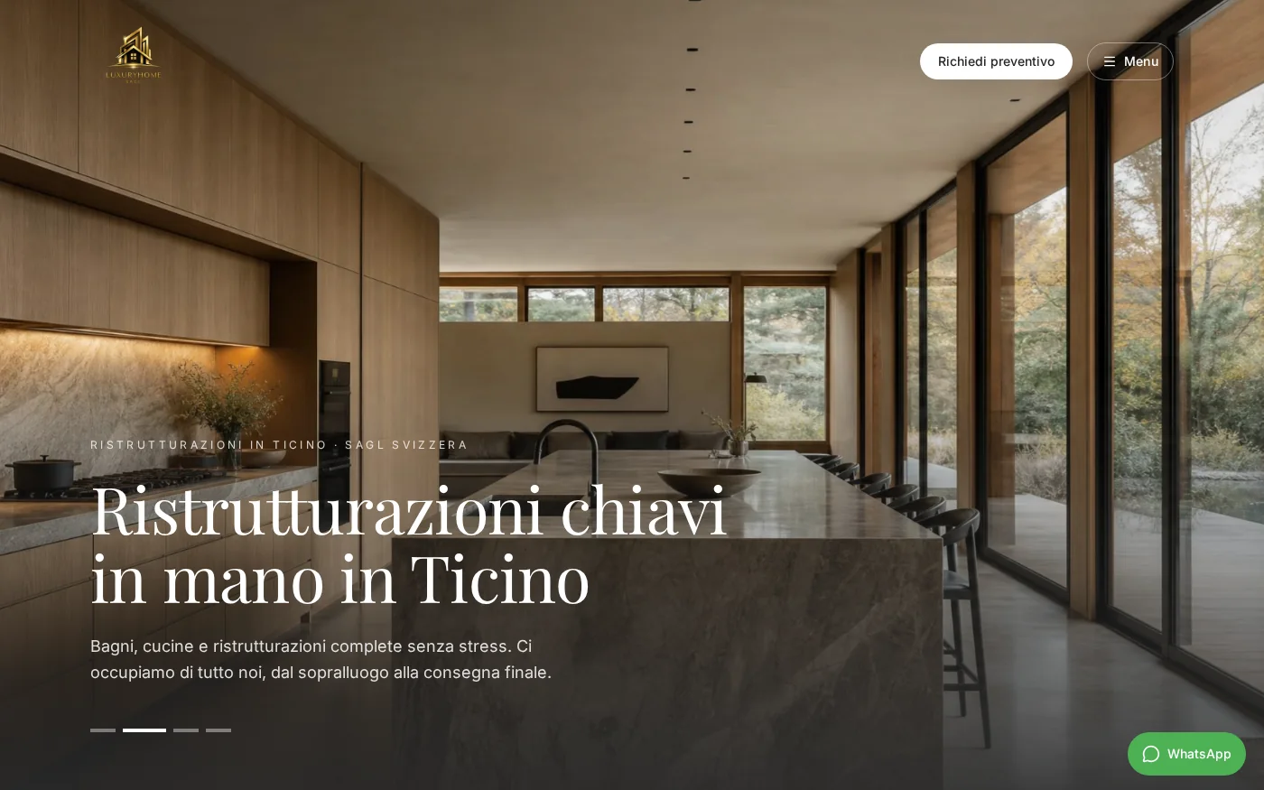 Anteprima del sito LUXURYHOME TICINO